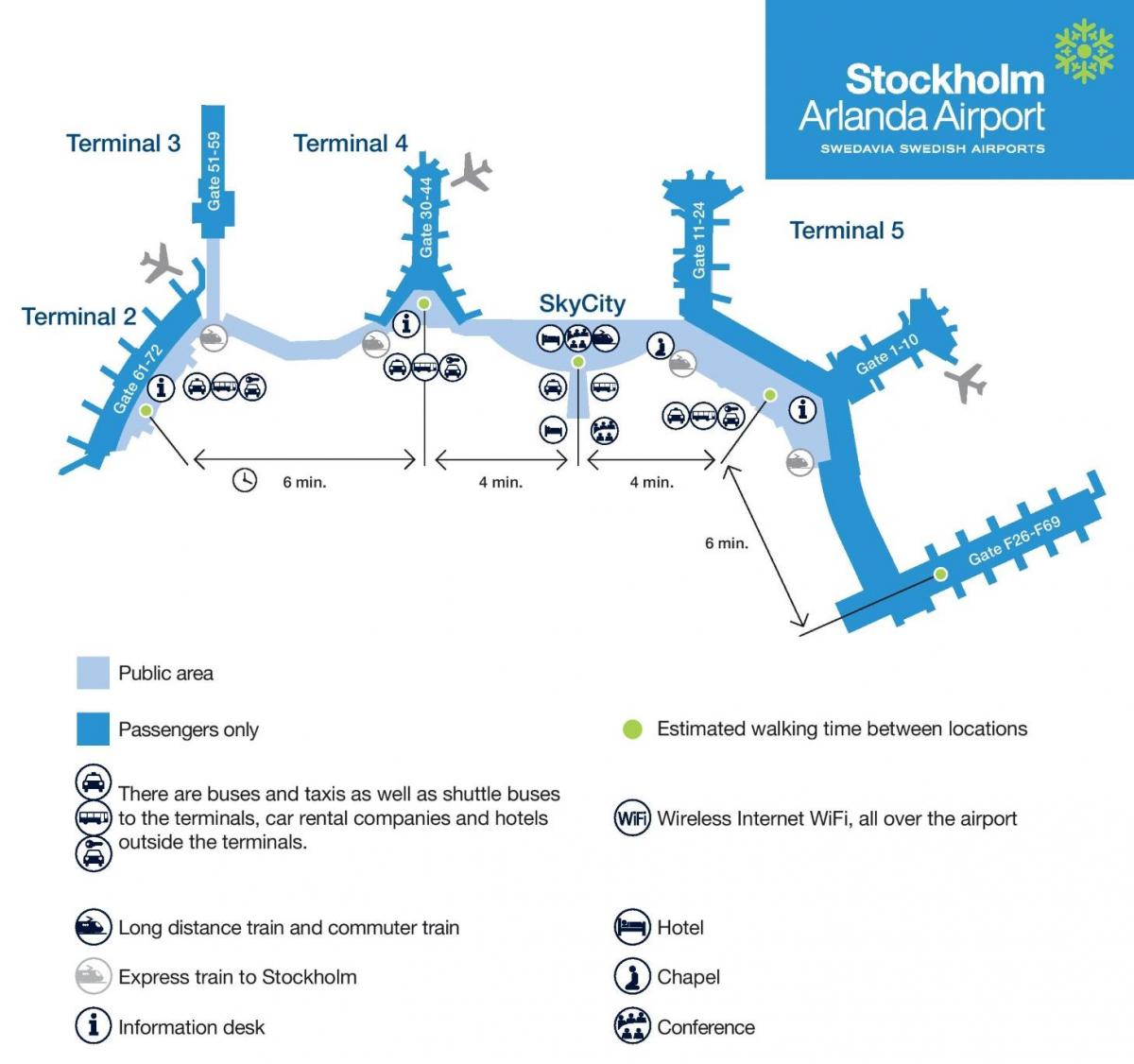 Stokholmu arlanda mapu