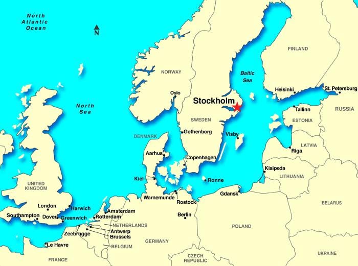 Stokholmu kartu europe