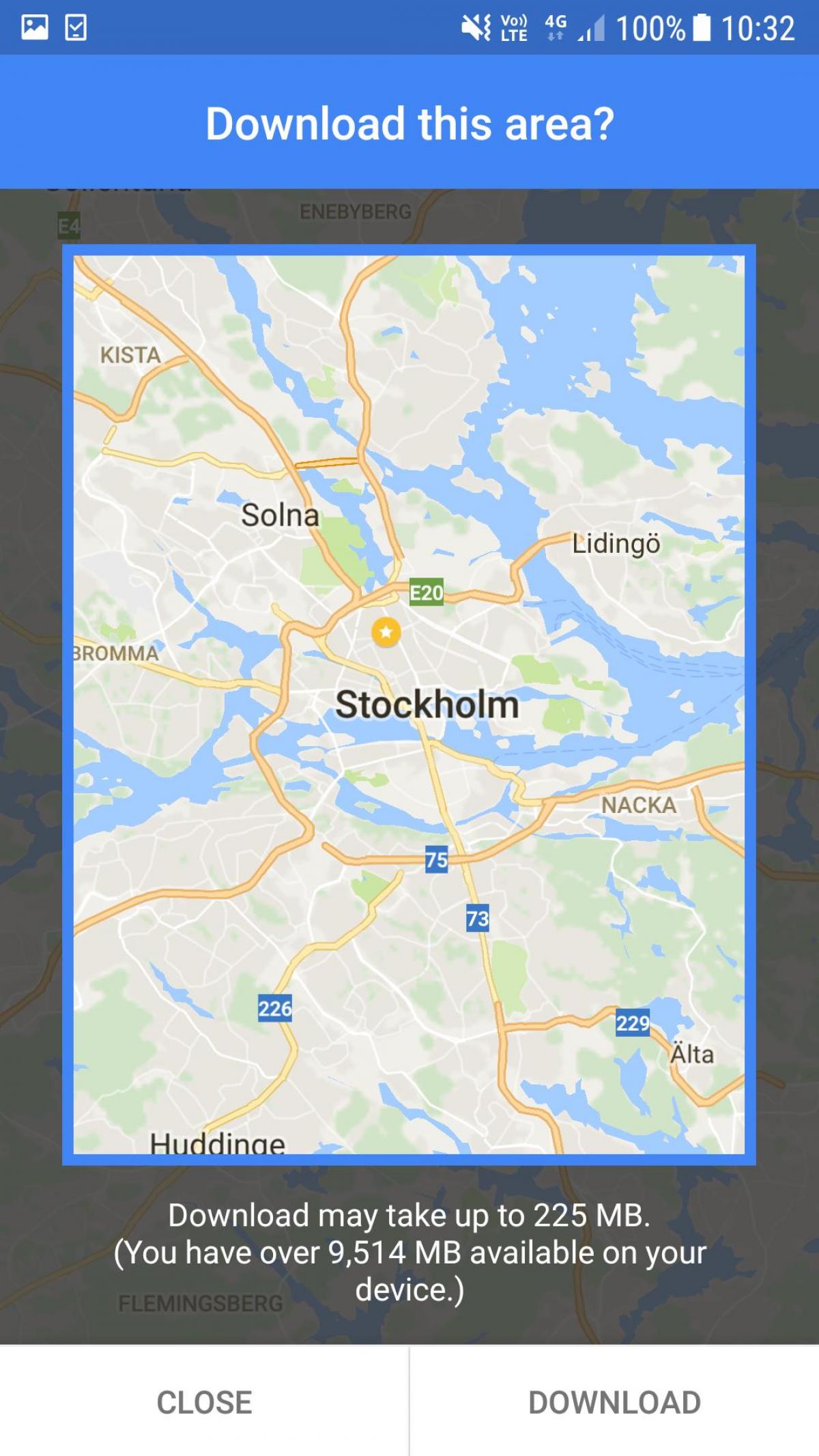 isključen mapu Stokholmu