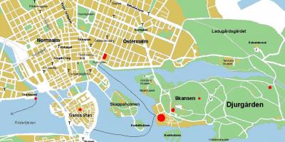 Gamla stan Stokholmu mapu