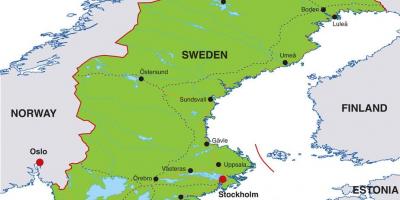 Glavni grad Švedske mapu