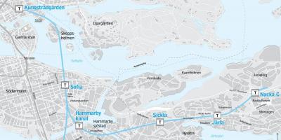Mapa nacka Stokholmu