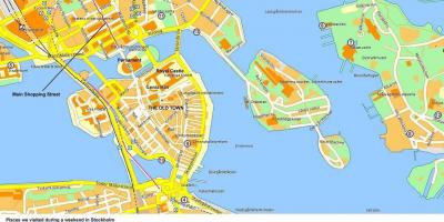 Mapa Stokholmu krstarenje terminala