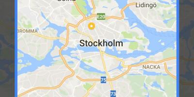 Isključen mapu Stokholmu