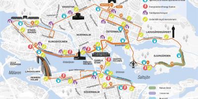 Mapa Stokholmu maraton