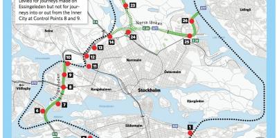 Mapa Stokholmu probavu optužba