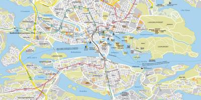 Mapa Stokholmu ulice